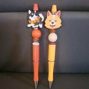 Cute Dog Themed Beaded Pens